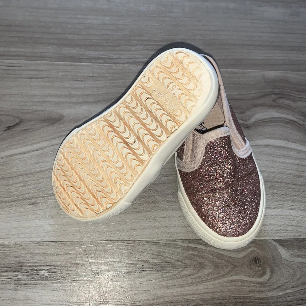 Cat and Jack Slip-on Pink Glitter Shoes 5 - Picture 7 of 7